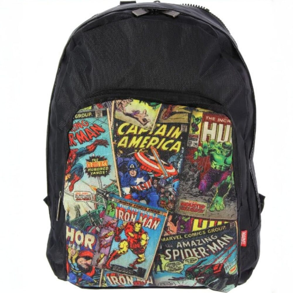 5746 Marvel Com-ic Backpack - Classic Com-ic Book Design Bag with Multiple